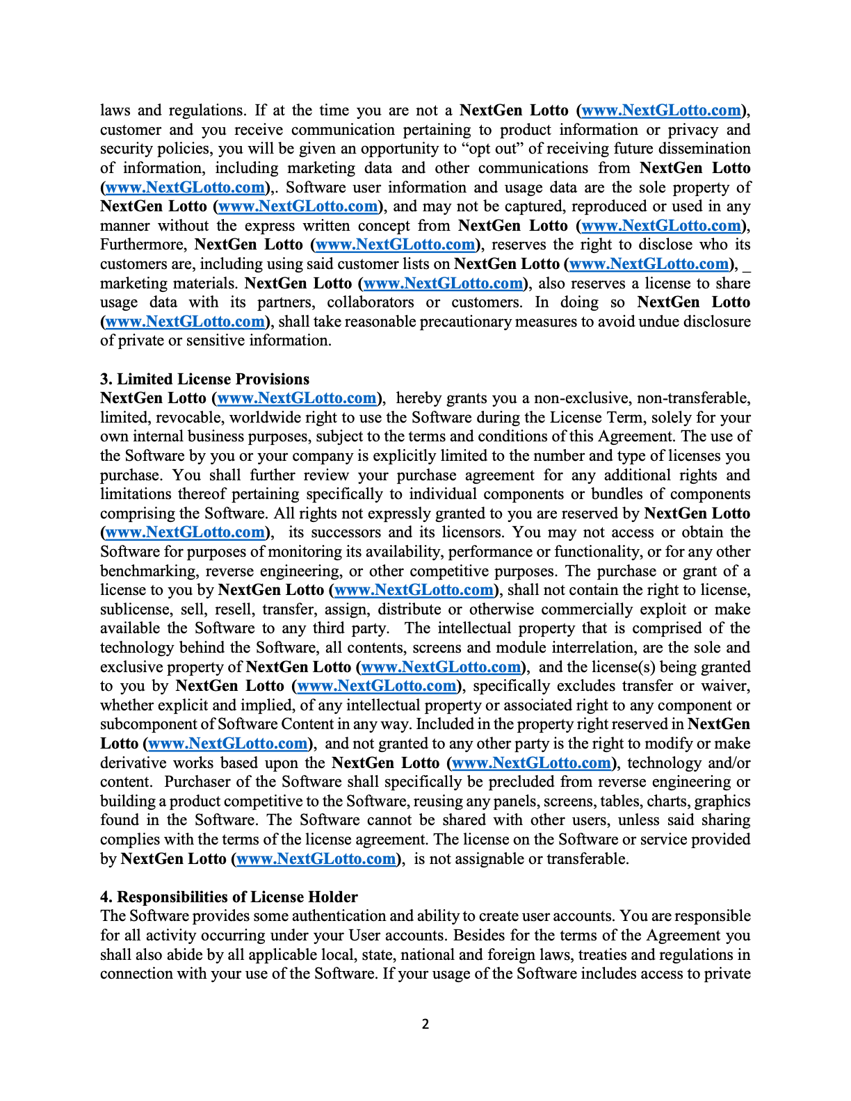 Agreement Page 2