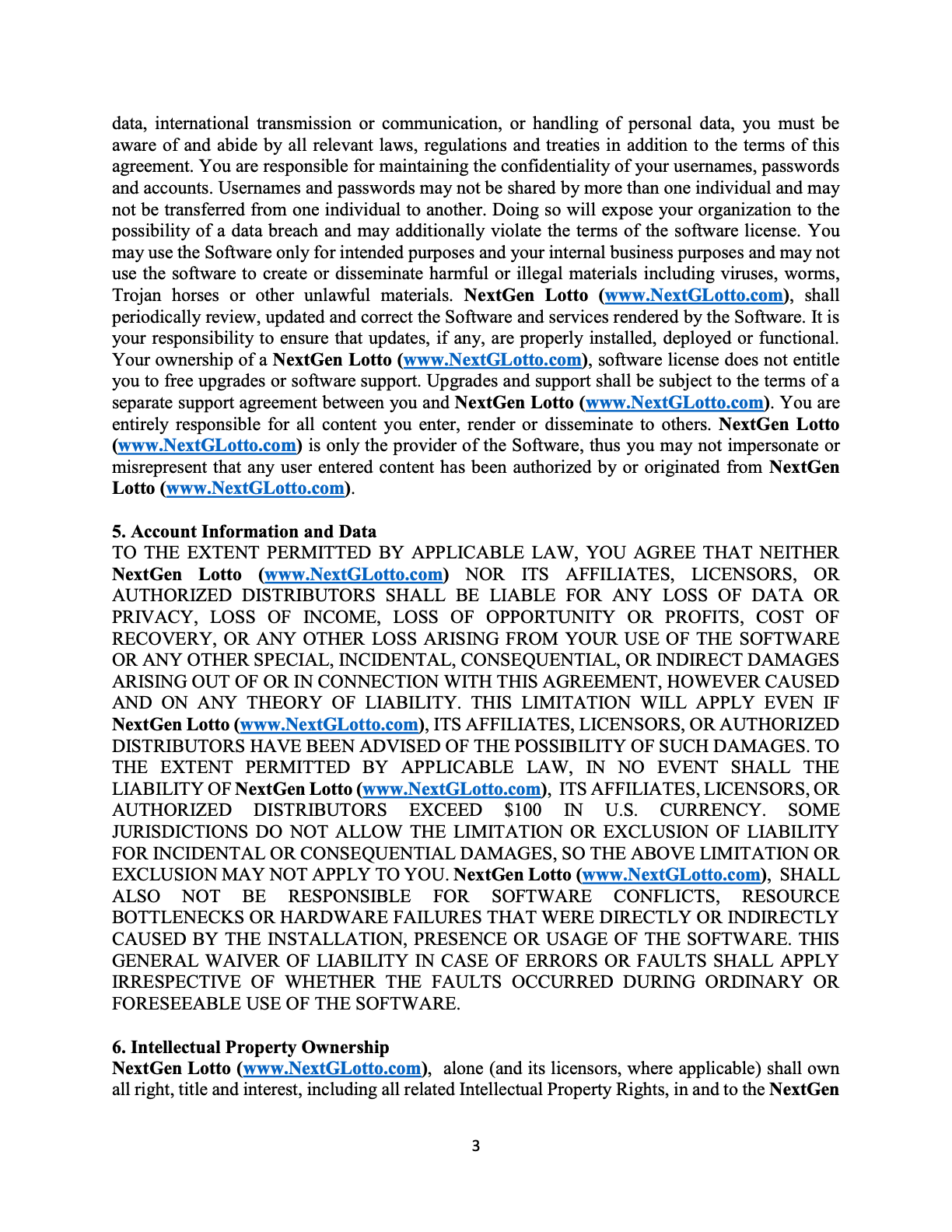 Agreement Page 3