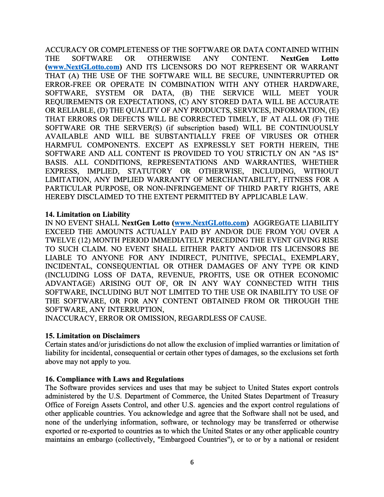 Agreement Page 6