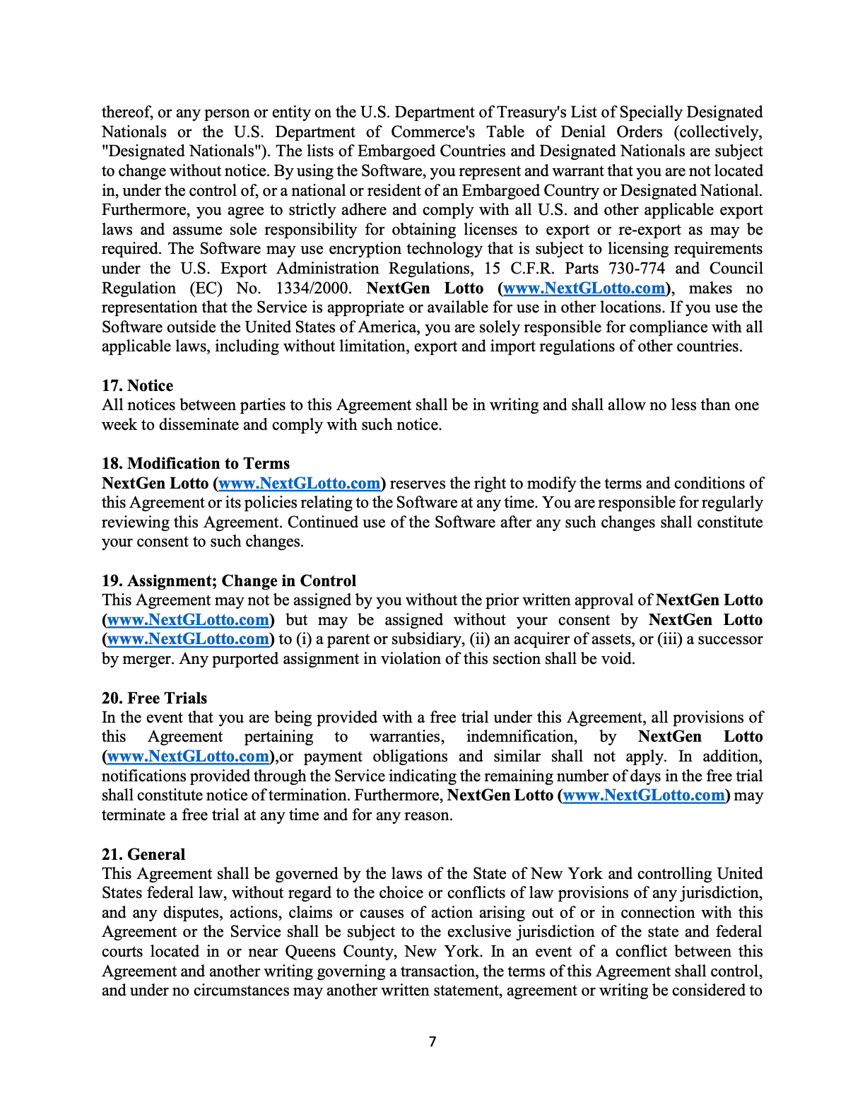 Agreement Page 7